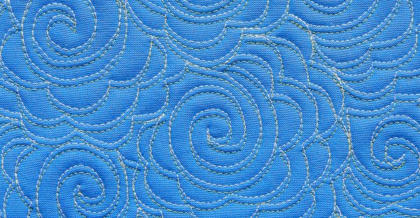 Double Needle Free-Motion Quilting Rose Fill (slider)