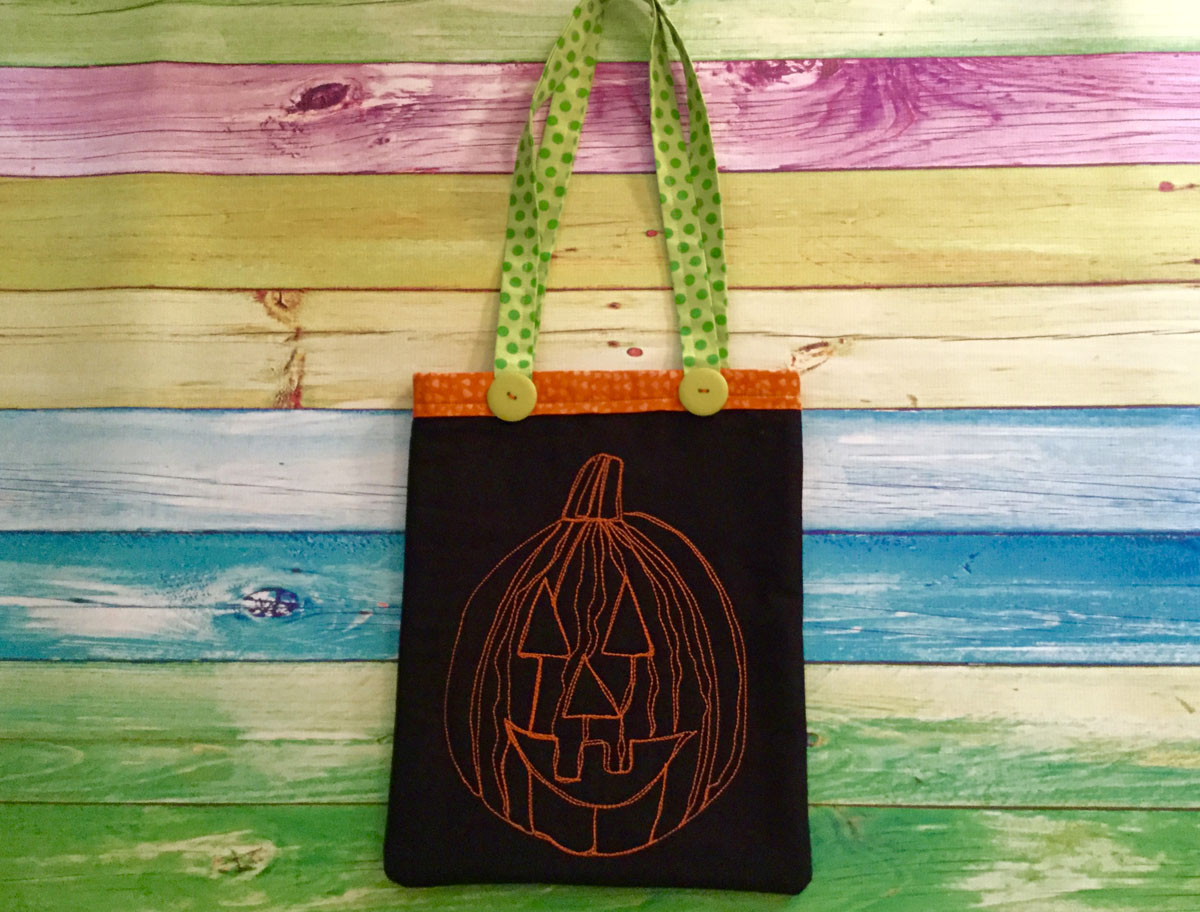 Little jack trick or treat bag tutorial