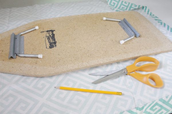 Mini ironing board cover gather materials