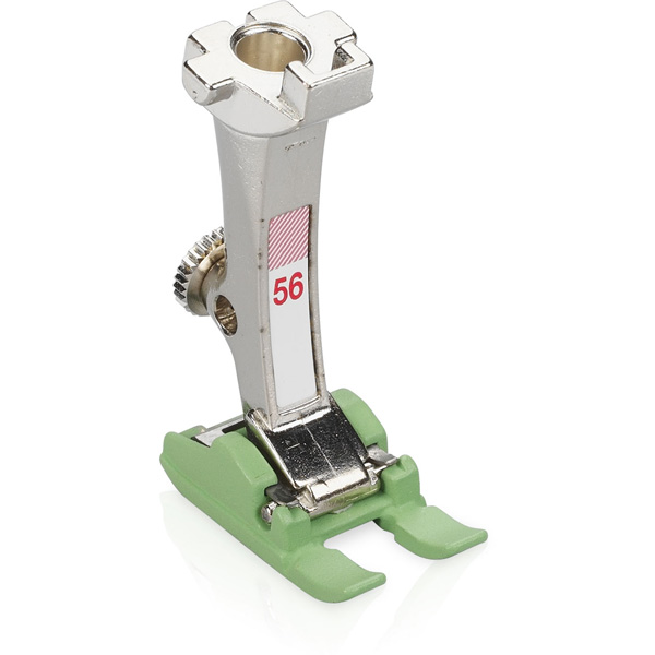 Open embroidery foot with non-stick sole #56