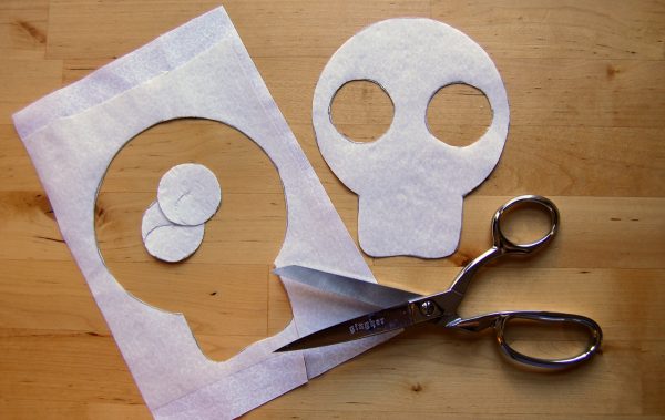 Sugar skull mug rug tutorial