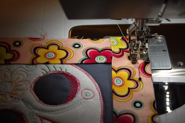Sugar skull mug rug tutorial