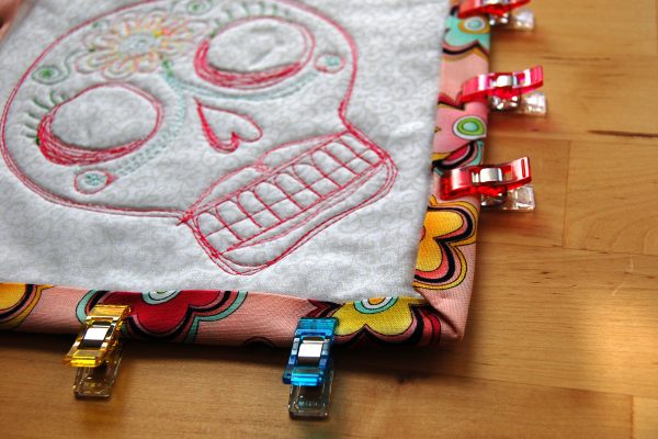 Sugar skull mug rug tutorial