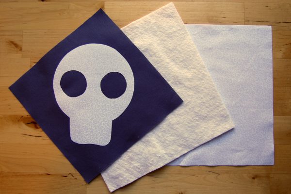 Sugar skull mug rug tutorial