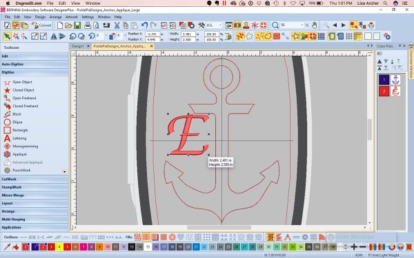 Denim Jacket with Machine Embroidery Applique