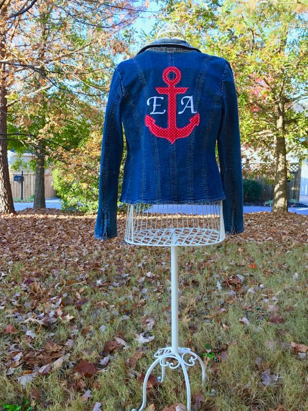 Machine Embroidery on a Denim Jacket