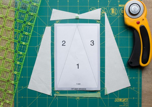 Modern Pine Trees Quilt Block Pattern