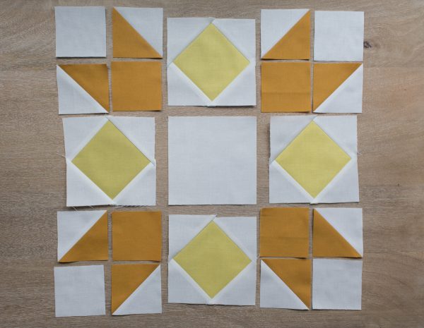 Golden Star Quilt Block Pattern