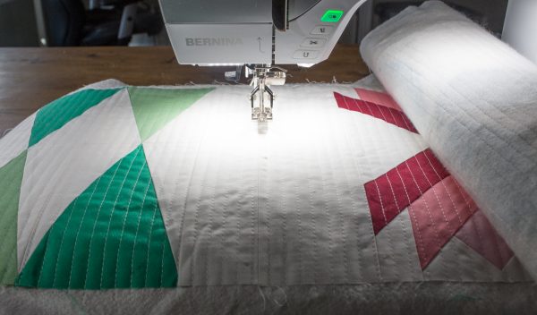 Sugarplum Table Runner Quilting