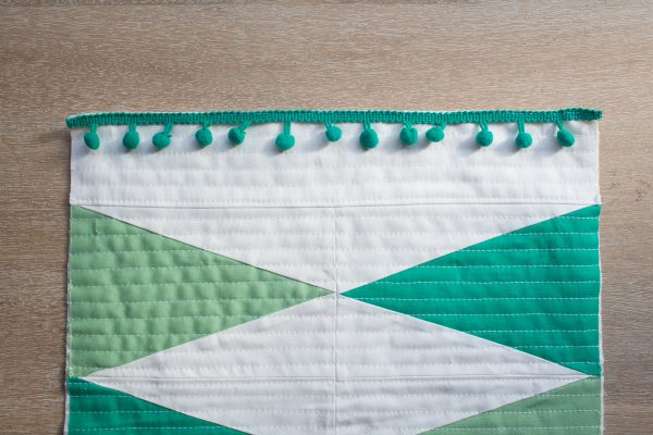 Sugarplum Table Runner Pom Pom Trim