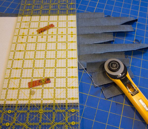 Jeans Composition Book Cover-Cutting