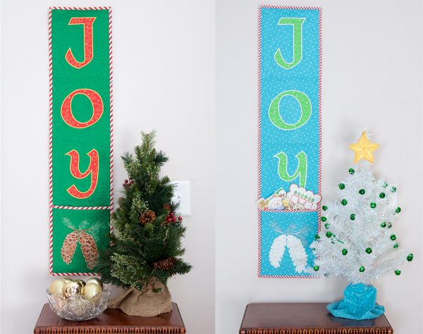 Joy holiday card holder tutorial