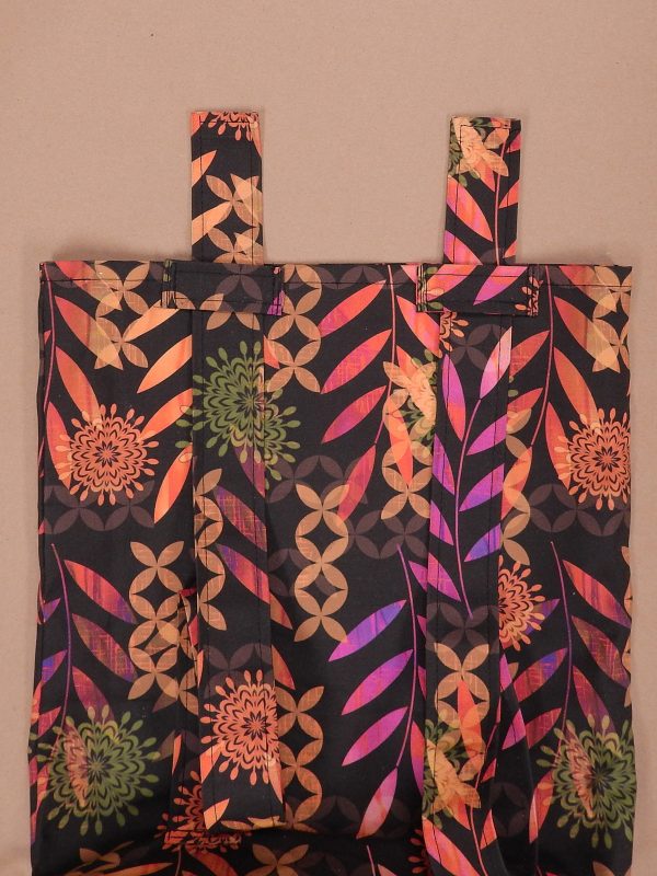 Easy Convertible Totebag/Backpack Tutorial Step 14: Thread the straps through the carriers.