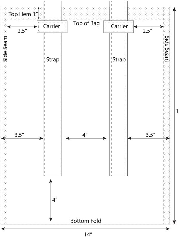backpack illustration complet diagram