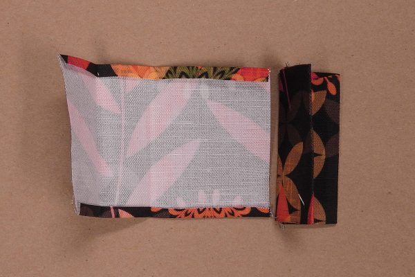 Easy Convertible Totebag/Backpack Tutorial Step 5: Folding carriers to prepare for stitching.