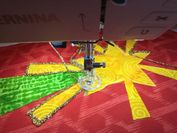Jingle Bell Door Hanger-fee-motion stitch with the couching foot