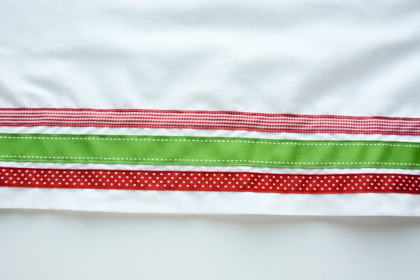 Ribbon Trimmed Christmas Skirt Girls-4888