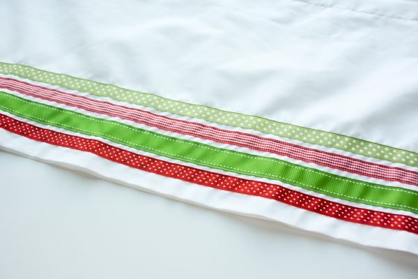 Ribbon Trimmed Christmas Skirt Girls-4892