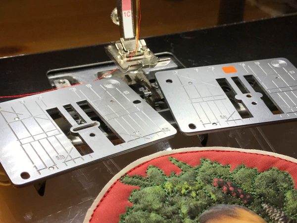 Stitched Photo Ornament-Change the straight stitch plate