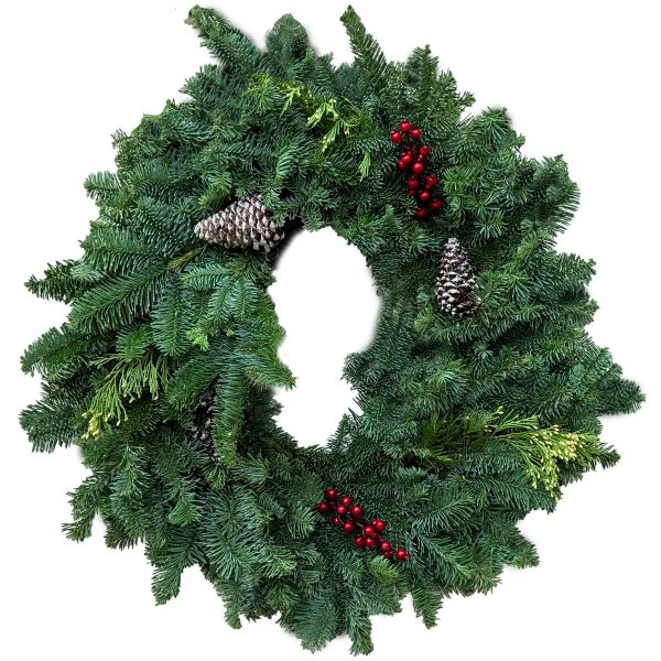 Stitched Photo Ornament-wreath photo