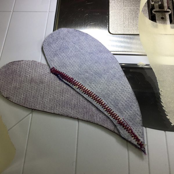Appliqué with tracing paper