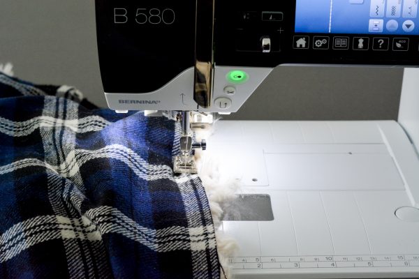 DIY Fur Lined Tartan Poncho-122
