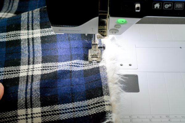 DIY Fur Lined Tartan Poncho-132