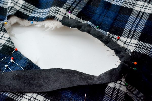 DIY Fur Lined Tartan Poncho-159