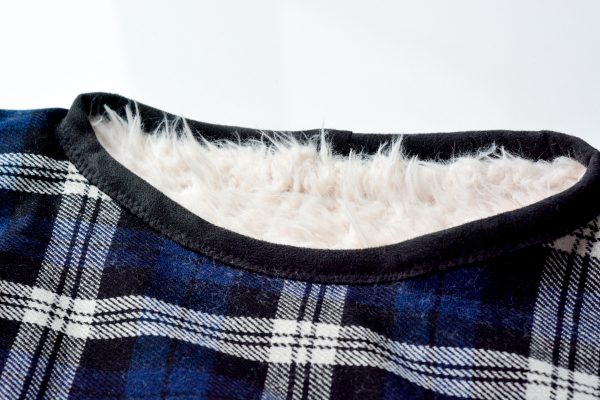 DIY Fur Lined Tartan Poncho-168