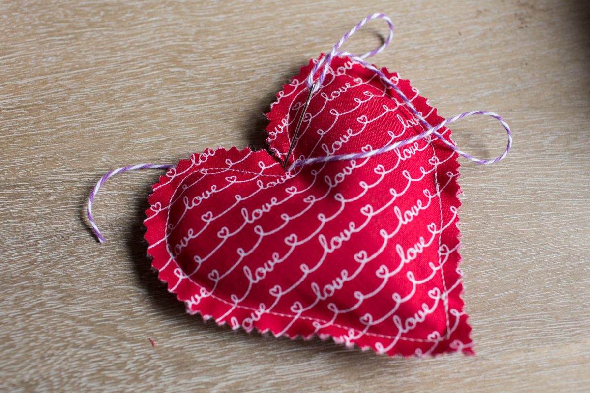 Lavender Sachet Heart Bunting Tutorial Step 7
