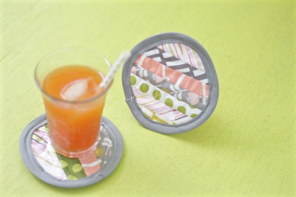 Modern Patchwork Coasters Tutorial