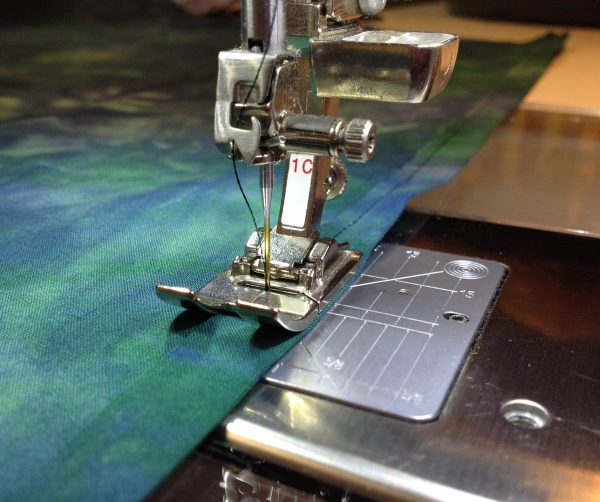 No Zipper Pillow Case-Stitch down the fold of the backing fabric