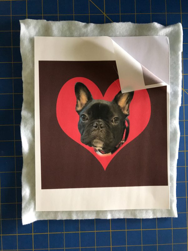 Personalized Tote with Quilt Block-polyester batting made from recycled plastic bottles