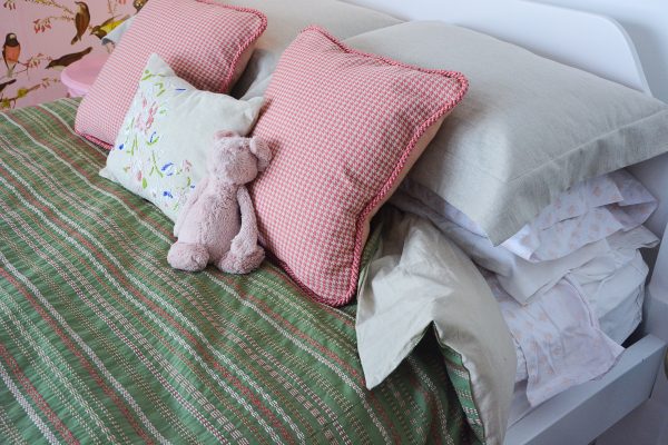 Pink Gold Bird Bedroom-385