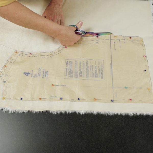 Faux Fur Vest Tutorial-cutting the backing