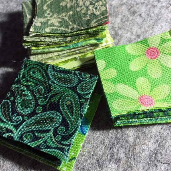 Shamrock Table Runner-scrap fabrics