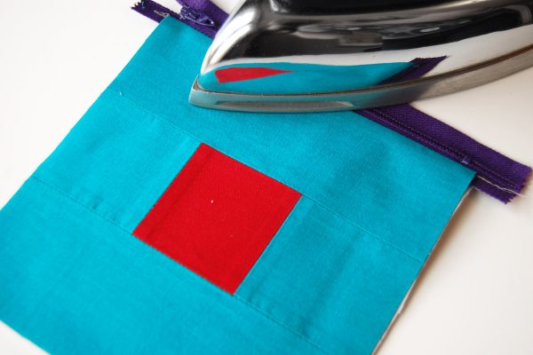 Color block zipper pouch tutorial