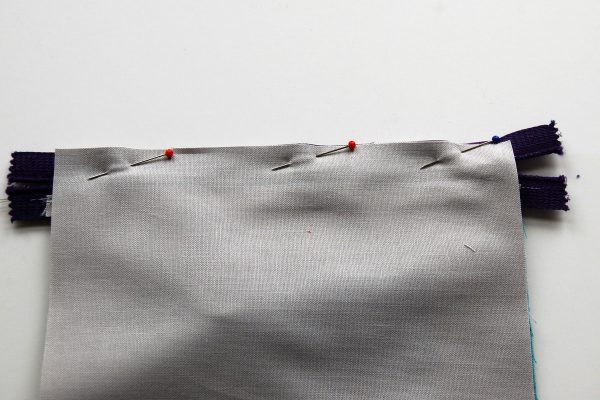 Color block zipper pouch tutorial