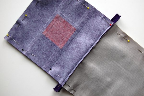 Color block zipper pouch tutorial