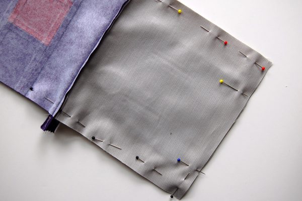 Color block zipper pouch tutorial