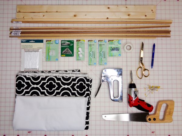 How to Make a Slatted Roman Shade Tutorial
