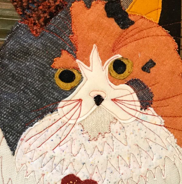 Pet Applique Pillow-adding some details