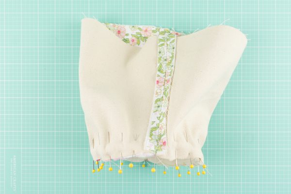 Easter Basket Sewing Pattern by Melissa Mortenson of polkadotchair.com using Wonderland Two Fabrics