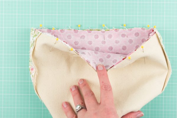 Easter Basket Sewing Pattern by Melissa Mortenson of polkadotchair.com using Wonderland Two Fabrics