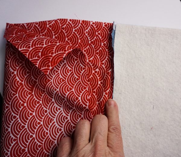 matzo cover 2 seam allowance and batting front and back sections