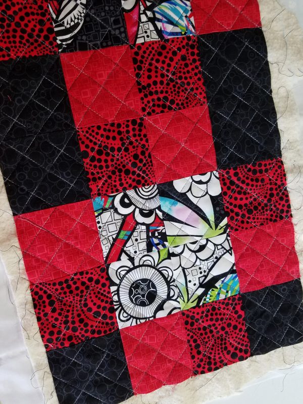Antique Mosaic Drawstring Bag-Block