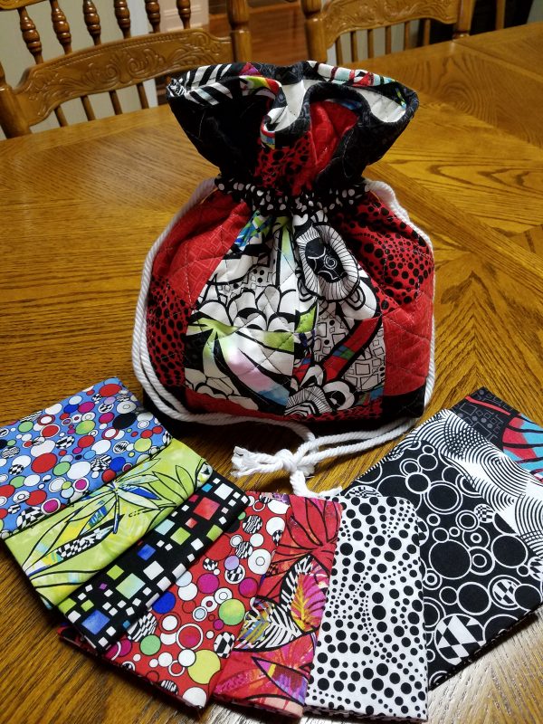 Antique Mosaic Drawstring Bag