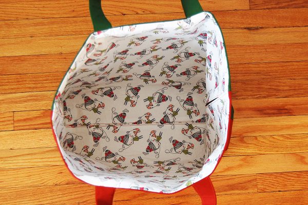 Color block tote bag tutorial