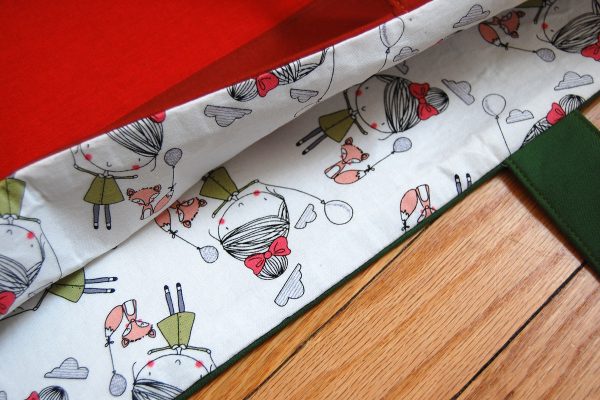 Color block tote bag tutorial