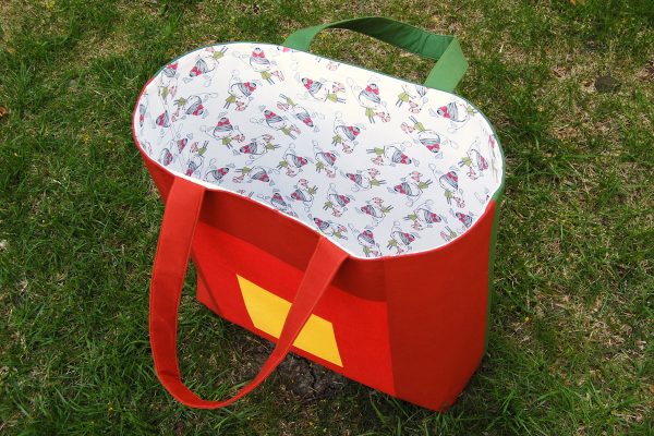 Color block tote bag tutorial